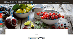 Desktop Screenshot of healthyfoodrawdiets.com
